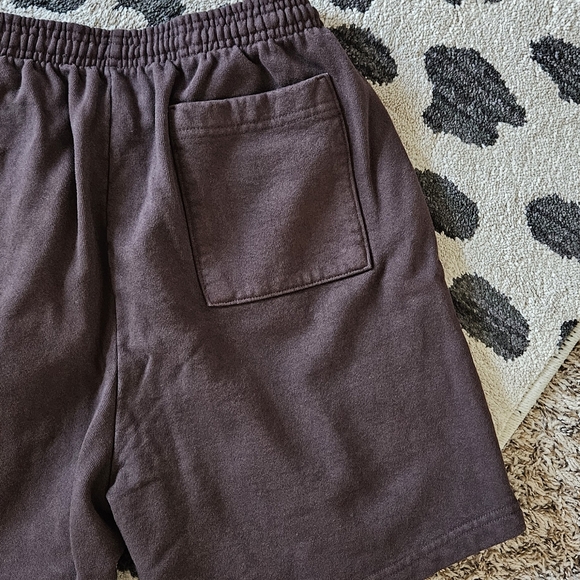 NEW Bad Bunny Nadie Sabe Brown Pull Up Drawstring Shorts Men's Size Medium - Picture 6 of 7